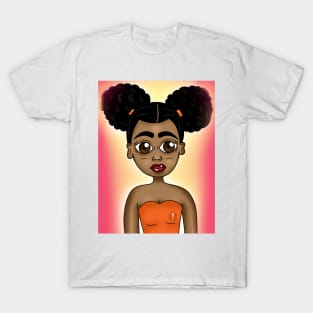 cute black girl art T-Shirt